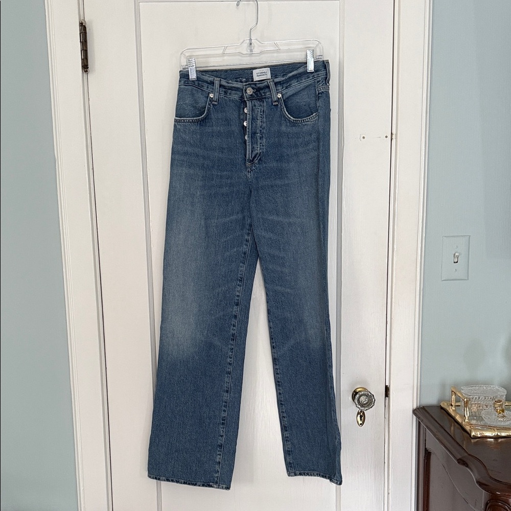 Citizens Of Humanity Blue Straight Leg Jeans